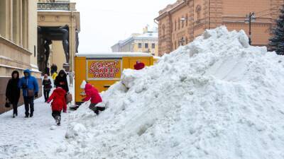 Снежные завалы в Петербурге испортили романтическую неделю туристам из Эстонии