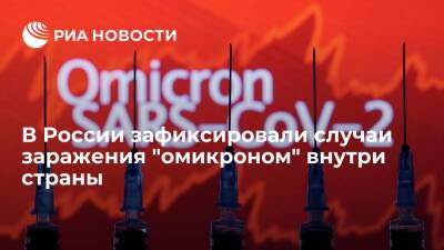 Глава Минздрава Мурашко: в России зафиксировали случаи заражения "омикроном" внутри страны