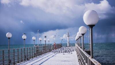 В Сочи до 26 декабря продлили штормовое предупреждение из-за сильного ветра