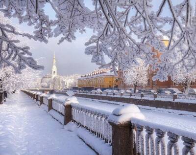 Первая неделя Нового года в Петербурге обещает быть очень снежной