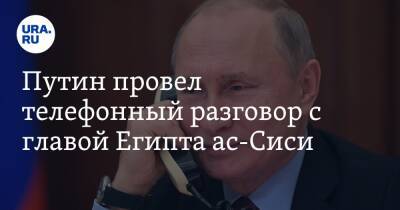 Путин провел телефонный разговор с главой Египта ас-Сиси