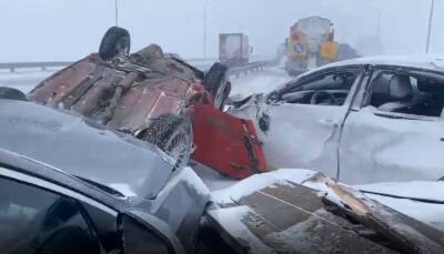В Башкирии произошла массовая смертельная авария с участием 22 машин