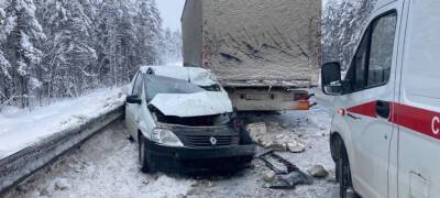 Чета пенсионеров на иномарке попали под грузовик на трассе в Карелии