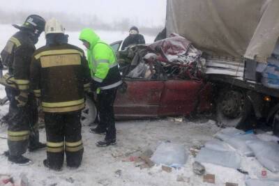 В Волгоградской области в ДТП с грузовиками погибла женщина-водитель