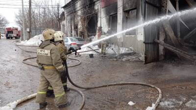 На складе в Подольске произошёл пожар на площади 1,5 тысячи квадратных метров