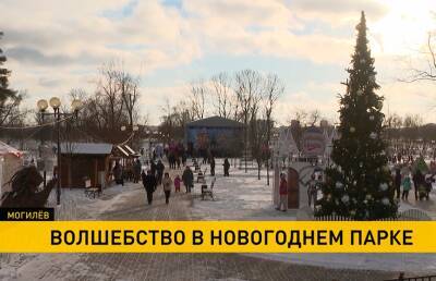 «Волшебство в Новогоднем парке»: праздничный фестиваль проходит центре Могилева