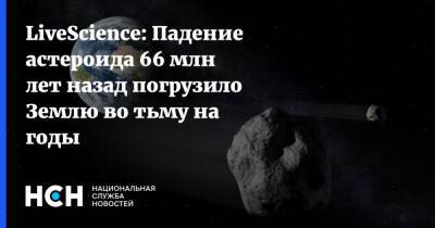 LiveScience: Падение астероида 66 млн лет назад погрузило Землю во тьму на годы