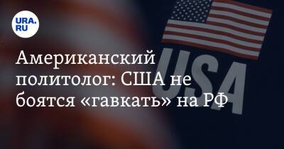 Американский политолог: США не боятся «гавкать» на РФ. «Думают, что им все подвластны»
