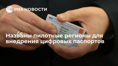 Вице-премьер Чернышенко: цифровой паспорт испытают в Москве, Подмосковье и Татарстане