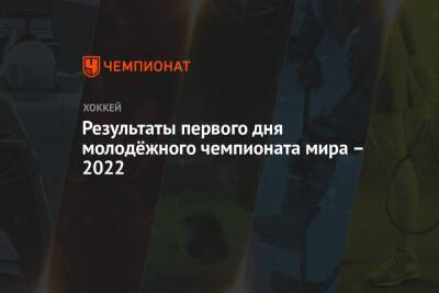 Результаты первого дня молодёжного чемпионата мира – 2022 - championat.com - Россия - Германия - Финляндия - Канада - Эдмонтон