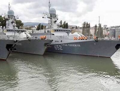 Новая база ВМФ РФ приняла 20 кораблей Каспийской флотилии