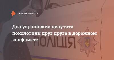 Два украинских депутата поколотили друг друга в дорожном конфликте - ren.tv - Украина - Бердянск