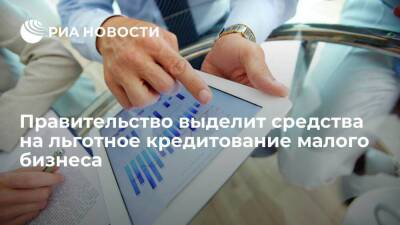 Правительство выделит 500 миллионов рублей на льготное кредитование малого бизнеса