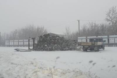 В Пензенской области ураганный ветер снес главную елку райцентра