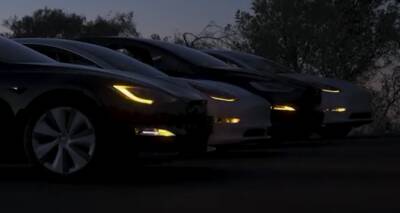 Обновленные автомобили марки Tesla исполнили украинскую композицию