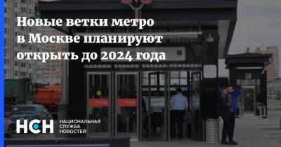 Новые ветки метро в Москве планируют открыть до 2024 года