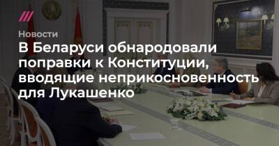В Беларуси обнародовали поправки к Конституции, вводящие неприкосновенность для Лукашенко