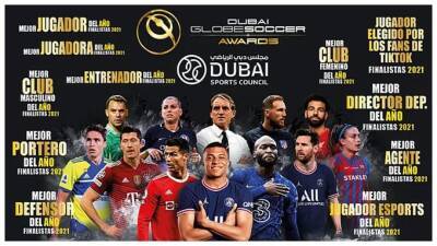 Прямая видео трансляция церемонии Globe Soccer Awards-2021