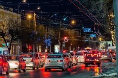 Вечером 27 декабря пробки в Рязани достигли 10 баллов
