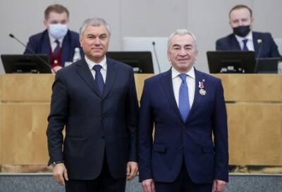 Сергей Бебенин награжден почётным знаком Госдумы за заслуги в развитии парламентаризма