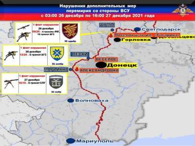 Украинские каратели два раза обстреляли территорию ДНР