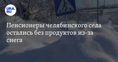 Пенсионеры челябинского села остались без продуктов из-за снега