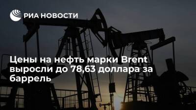 Цена фьючерсов на нефть марки Brent выросла до 78,63 доллара за баррель