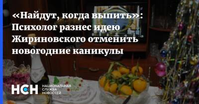 «Найдут, когда выпить»: Психолог разнес идею Жириновского отменить новогодние каникулы