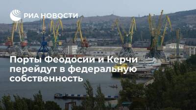 Феодосийский и Керченский морские порты передадут в федеральную собственность