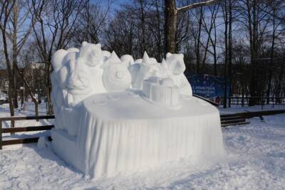 Снежные фигуры по традиции украсят парк Южно-Сахалинска