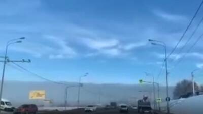 Воронежцы сняли на видео густой смог над городом