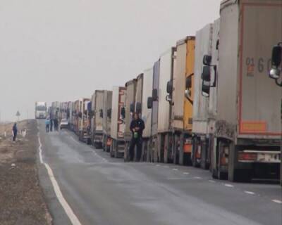 Более тысячи фур стоят без движения на российско-китайской границе