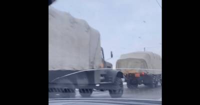 Около 35 км до Украины. Россия перебрасывает танки и "Буки" в Брянскую область (видео)