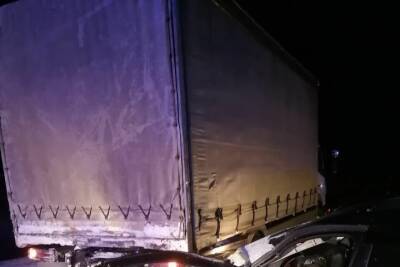 В Татарстане на трассе легковое авто въехало под грузовик