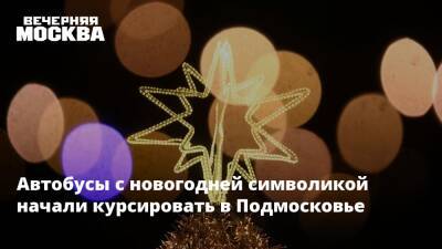 Автобусы с новогодней символикой начали курсировать в Подмосковье