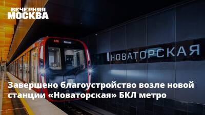 Специалисты завершили благоустройство возле новой станции «Новаторская» БКЛ метро