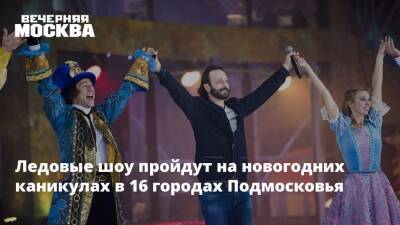 Ледовые шоу пройдут на новогодних каникулах в 16 городах Подмосковья