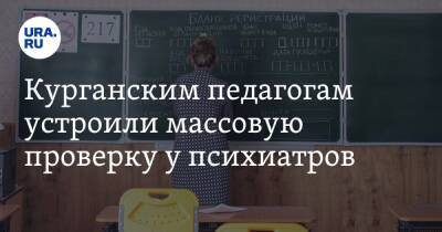 Курганским педагогам устроили массовую проверку у психиатров