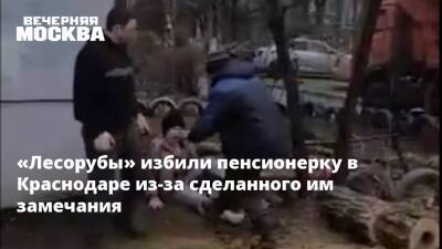 «Лесорубы» избили пенсионерку в Краснодаре из-за сделанного им замечания