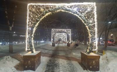 Новогодние арки устанавливают в Приокском районе
