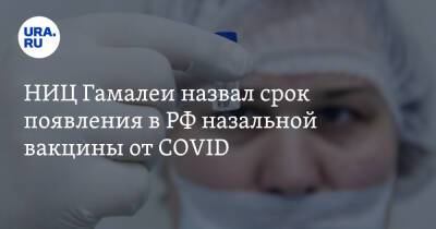НИЦ Гамалеи назвал срок появления в РФ назальной вакцины от COVID