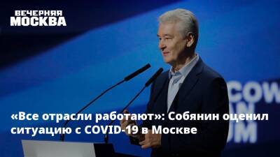 «Все отрасли работают»: Собянин оценил ситуацию по COVID-19 в Москве