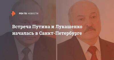 Встреча Путина и Лукашенко началась в Санкт-Петербурге
