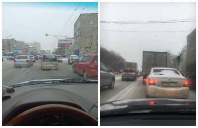 В Новосибирске зафиксированы 9-балльные пробки днём 29 декабря