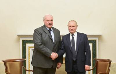 Лукашенко поблагодарил Путина за поддержку Беларуси