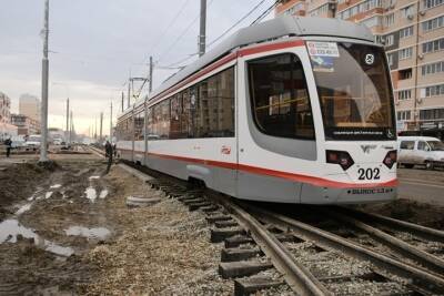По участку новой трамвайной линии в Краснодаре проехал первый вагон с пассажирами