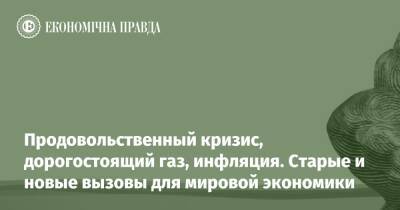 Продовольственный кризис, дорогостоящий газ, инфляция. Старые и новые вызовы для мировой экономики