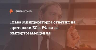 Глава Минпромторга ответил на претензии ЕС к РФ из-за импортозамещения