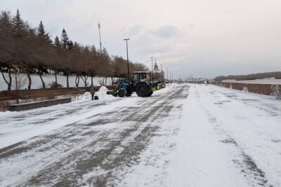Жалобы на снег во дворах стали поступать чиновникам от жителей Красноярска