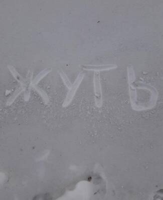 В российском городе выпал черный снег